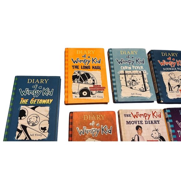Diary Of A Wimpy Kid Book Lot - 7 Books By Jeff Kinney  Hardcover Set Includes M - Picture 7 of 11